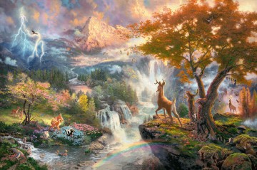Puzzelwereld   legpuzzel   schmidt   59486   thomas kinkade   disney   bambi   1000 stukjes