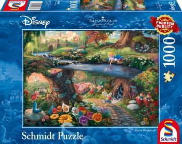 Puzzelwereld   legpuzzel   schmidt   59636   thomas kinkade   disney   alice in wonderland d  1000 stukjes