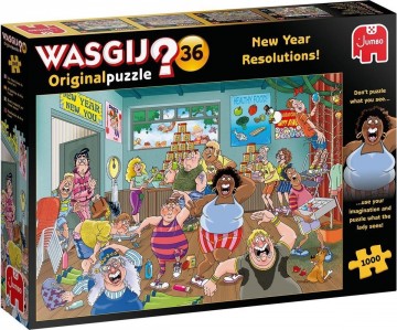 Puzzelwereld   legpuzzels   wasgij original 36 goede voornemens puzzel   1000 stukjes l
