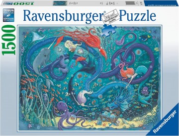 Puzzelwereld   ravensburger   171101   de zeemeerminnen   1500 stukjes d
