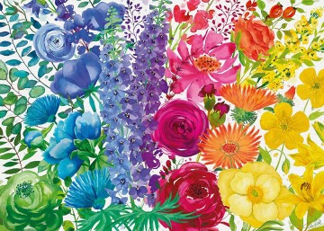 Puzzelwereld   ravensburger   171293   floral rainbow  300xl stukjes p