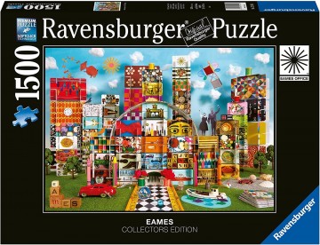Puzzelwereld   ravensburger   171910   eames house of cards fantasy   1500 stukjes d