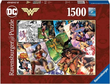 Puzzelwereld   ravensburger   173082   wonder woman   1500 stukjes d