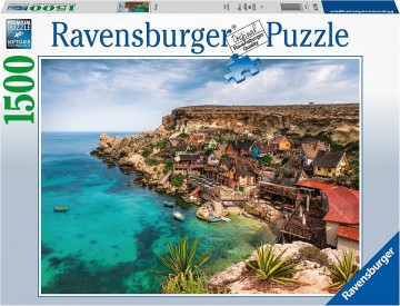 Puzzelwereld   ravensburger   174362   popeye village malta   1500 stukjes d