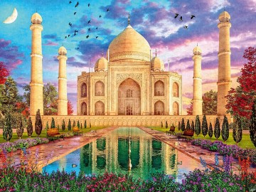 Puzzelwereld   ravensburger   174386   betoverende taj mahal   1500 stukjes p