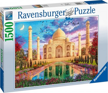 Puzzelwereld   ravensburger   174386   betoverende taj mahal   1500 stukjes s