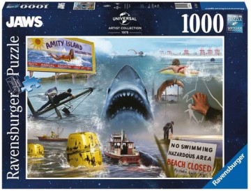 Puzzelwereld   ravensburger   174508   jaws   1000 stukjes d