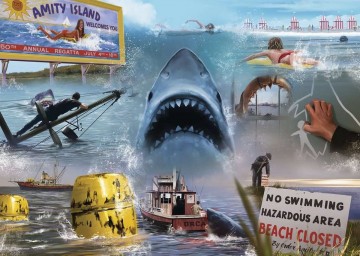 Puzzelwereld   ravensburger   174508   jaws   1000 stukjes p