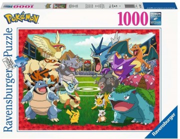 Puzzelwereld   ravensburger   174539   confrontatie tussen pokemon   1000 stukjes d