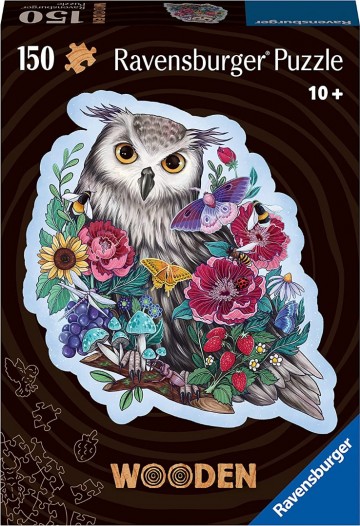 Puzzelwereld   ravensburger   hout   175116   uil   150 stukjes s