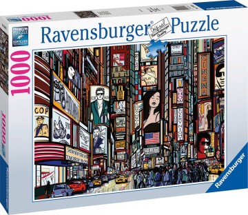 Puzzelwereld   ravensburger  170883    kleurrijk new york   1000 stukjes d