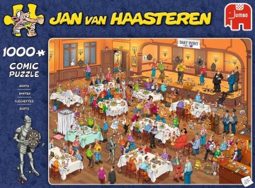 Puzzelwereld  jan van haasteren darts puzzel   1000 stukjes front