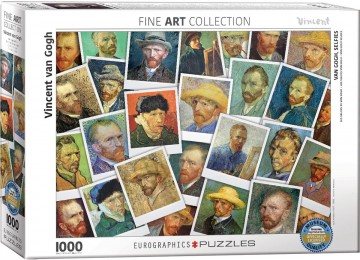 Puzzelwereld legpuzzel eurographics 5308 vincent van gogh zelfportretten 1000 stukjes L