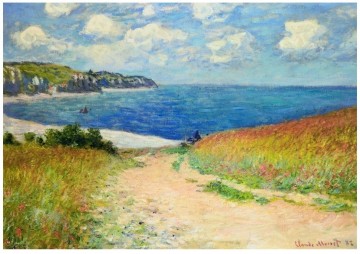 Puzzelwereld claude monet strandweg tussen weidevelden plat 1000