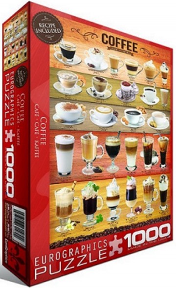 Puzzelwereld legpuzzel euroghrapics 0589 koffie 1000 stukjes L