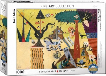 Puzzelwereld legpuzzel eurographics 0858 joan miro the tilled field 1000 stukjes L