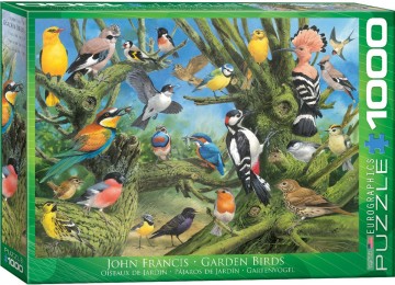 Puzzelwereld legpuzzel eurographics 0967 garden birds 1000 stukjes L