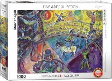 Puzzelwereld legpuzzel eurographics 0851 marc chagall the circus horse  1000 stukjes L