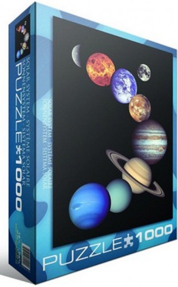 Puzzelwereld legpuzzel eurographics 0100 het zonnestelsel 1000 stukjes L