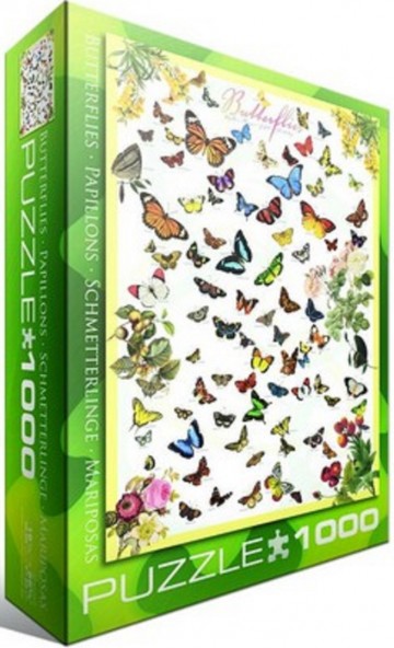 Puzzelwereld legpuzzel eurographics 0077 vlinders 1000 stukjes L