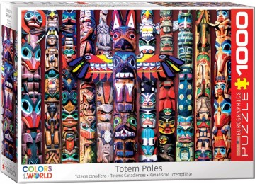 Puzzelwereld legpuzzel eurographics 5349 totem palen 1000 stukjes L