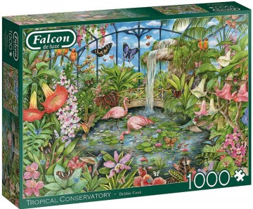 Puzzelwereld legpuzzzel falcon de luxe 11295 tropical conservatory 1000 stukjes L