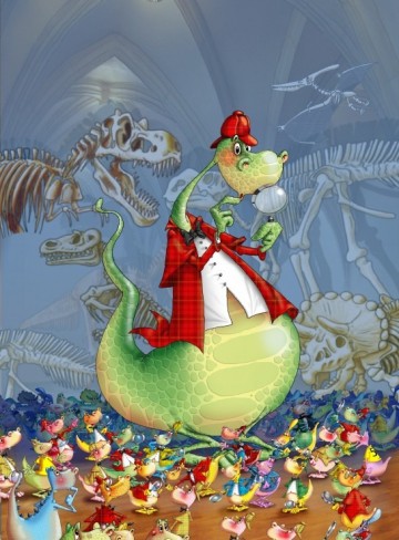 Puzzelwereld grafika dino detective 2000 stukjes p