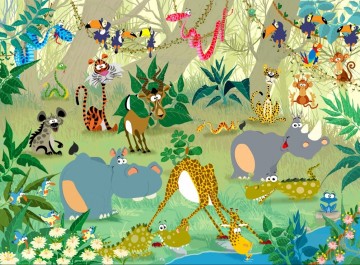 Puzzelwereld grafika jungledieren 2000 stukjes p