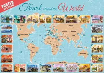 Puzzelwereld legpuzzel grafika 02199 travel around the world 48000 stukjes 6