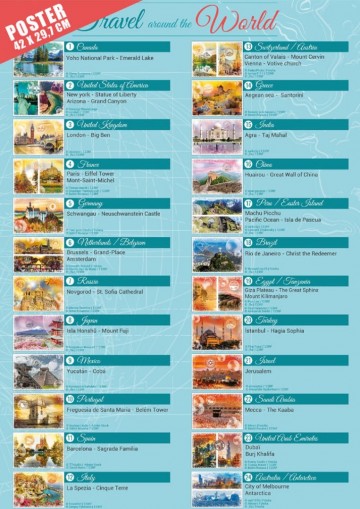 Puzzelwereld legpuzzel grafika 02199 travel around the world 48000 stukjes 7