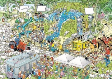 Puzzelwereld jan van haasteren de filmset puzzel   1000 stukjes plaatje