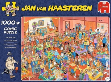 Puzzelwereld legpuzzel  jan van haasteren de goochelbeurs puzzel   1000 stukjes front