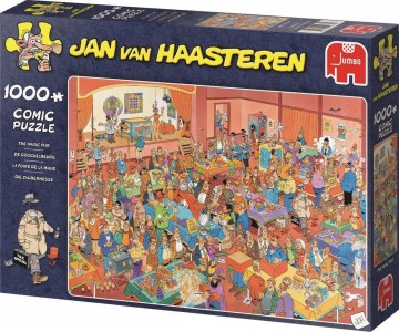 Puzzelwereld legpuzzel  jan van haasteren de goochelbeurs puzzel   1000 stukjes rechts