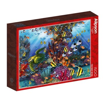 Puzzelwereld legpuzzel alipson puzzle 50041 het rif in detail 1500 stukjes l