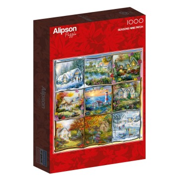 Puzzelwereld legpuzzel alipson puzzle 50044 negen seizoenen collage 1000 stukjes l