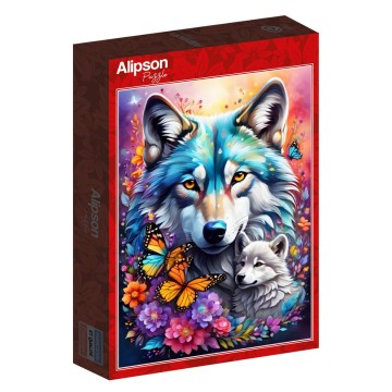 Puzzelwereld legpuzzel alipson puzzle 50124 wolves   maternal love collection 1000 stukjes l