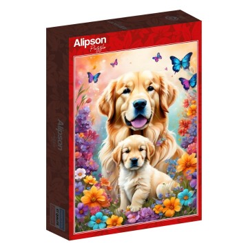 Puzzelwereld legpuzzel alipson puzzle 50125 dogs   maternal love collection 1000 stukjes l