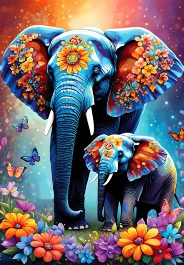 Puzzelwereld legpuzzel alipson puzzle 50154 elephants    maternal love collection 1000 stukjes p