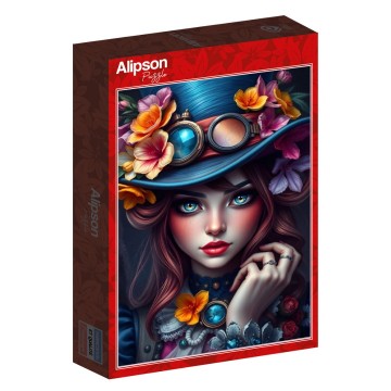 Puzzelwereld legpuzzel alipson puzzle 50161 vrouw  met hoed 1000 stukjes l