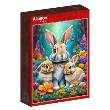 Puzzelwereld legpuzzel alipson puzzle 50162 spring bunnies 1000 stukjes l
