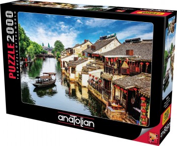 Puzzelwereld legpuzzel anatolian 3945 xitang ancient town 2000 stukjes R