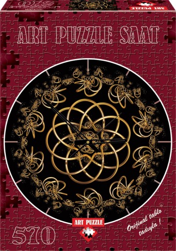 Puzzelwereld legpuzzel art puzzle 4147 puzzel klok   dansen in de nacht 570 stukjes b