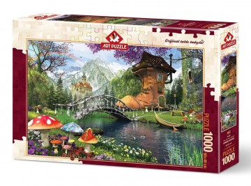 Puzzelwereld legpuzzel art puzzle 4467 the old shoe house 1000 stukjes R