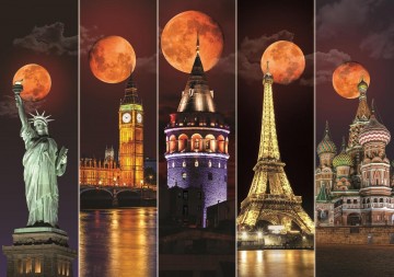 Puzzelwereld legpuzzel art puzzle 4548 blood moon 1500 stukjes P