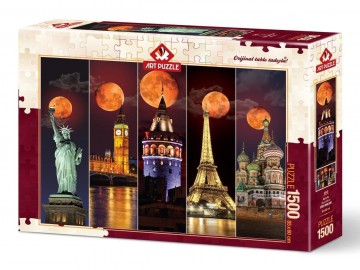 Puzzelwereld legpuzzel art puzzle 4548 blood moon 1500 stukjes R