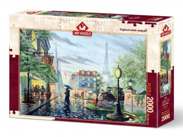 Puzzelwereld legpuzzel art puzzle 4574 summer rain parijs 2000 stukjes r