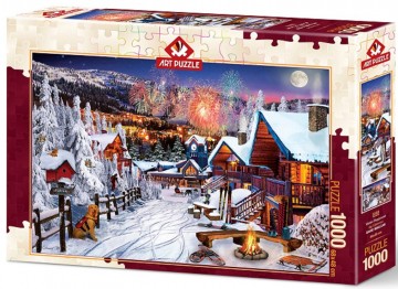 Puzzelwereld legpuzzel art puzzle 5183 winter playground 1000 stukjes d