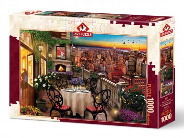 Puzzelwereld legpuzzel art puzzle 5184 dinner at new york 1000 stukjes R