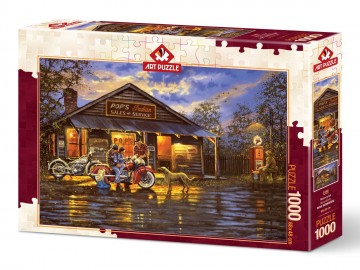 Puzzelwereld legpuzzel art puzzle 5190 motocyclist 1000 stukjes R