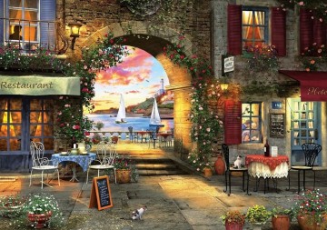 Puzzelwereld legpuzzel art puzzle 5220 the seaside restaurant 1000 stukjes p